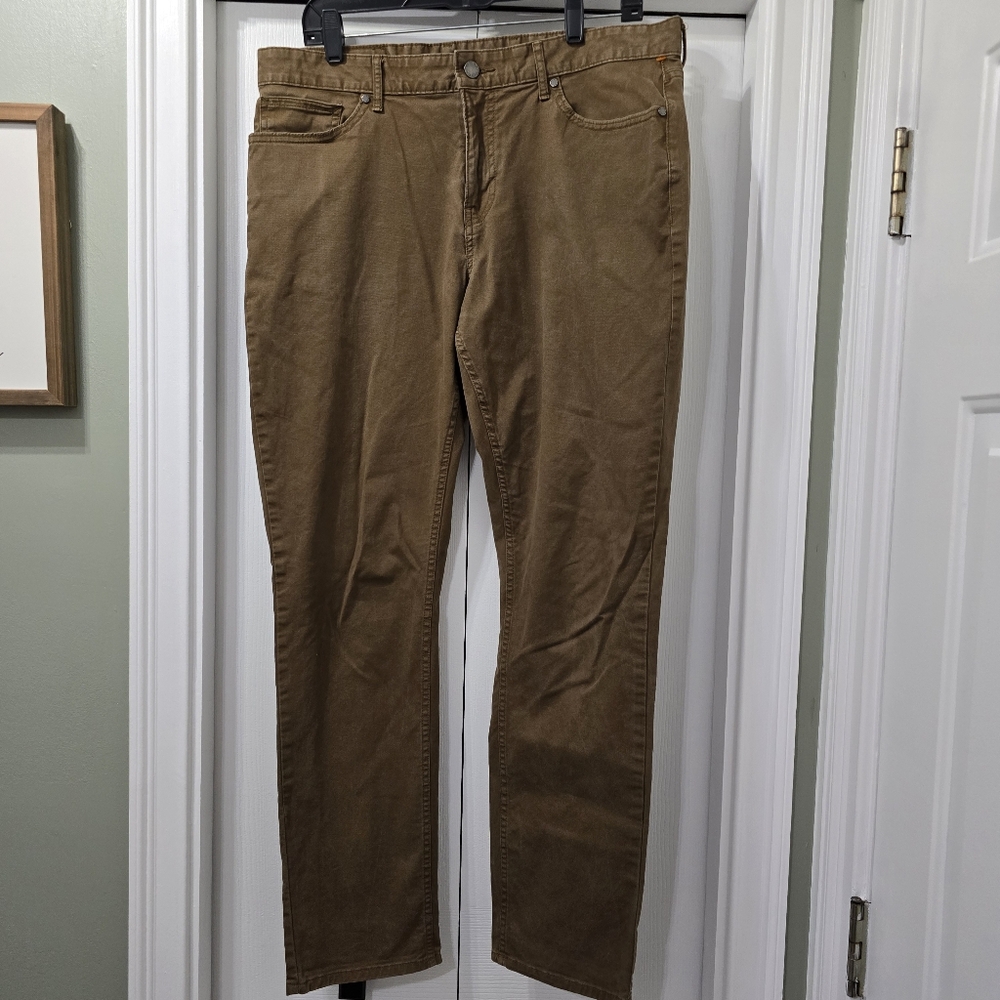 Michael Kors Parker Slim Fit Brown Pants Men’s Size 34x32 Casual Dress